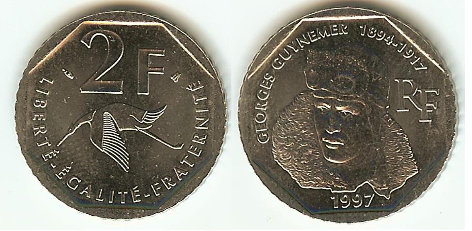 2 Francs Guynemer 1997 SPL+